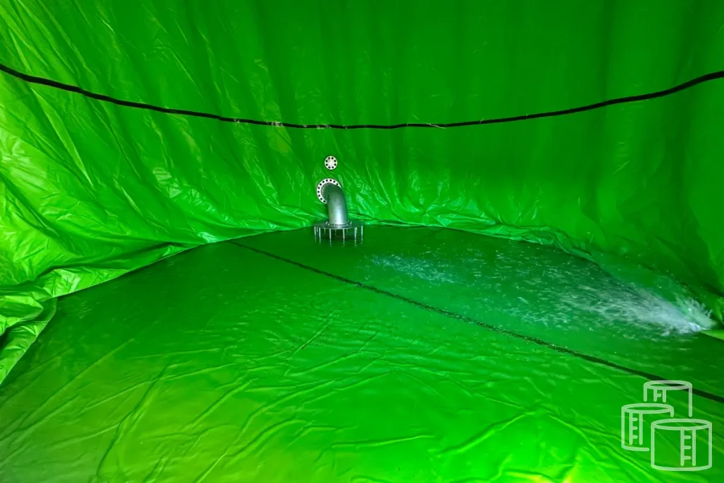 Durable secondary containment liners for chemical storage tanks