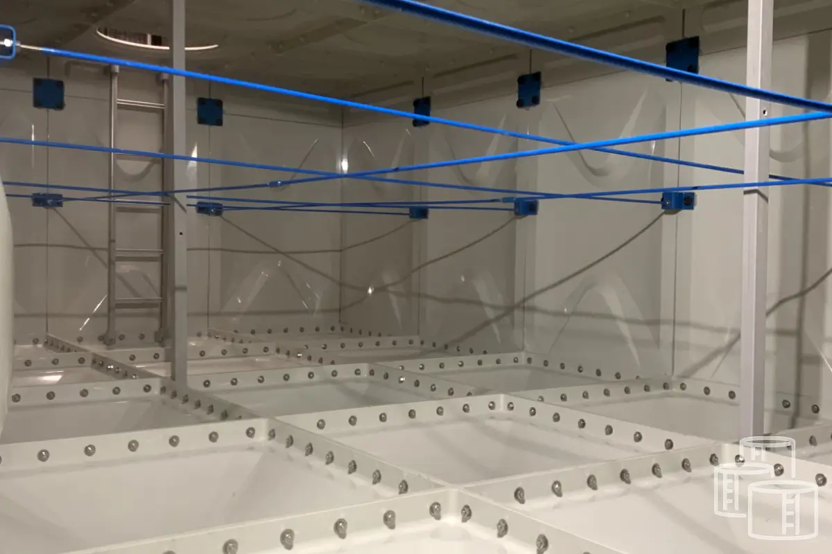 GRP panel tank refurbishment for potable water storage