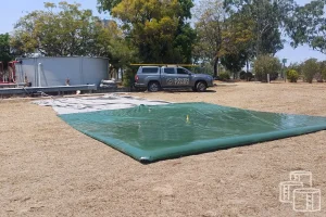 Onion tank as portable fire water reservoir
