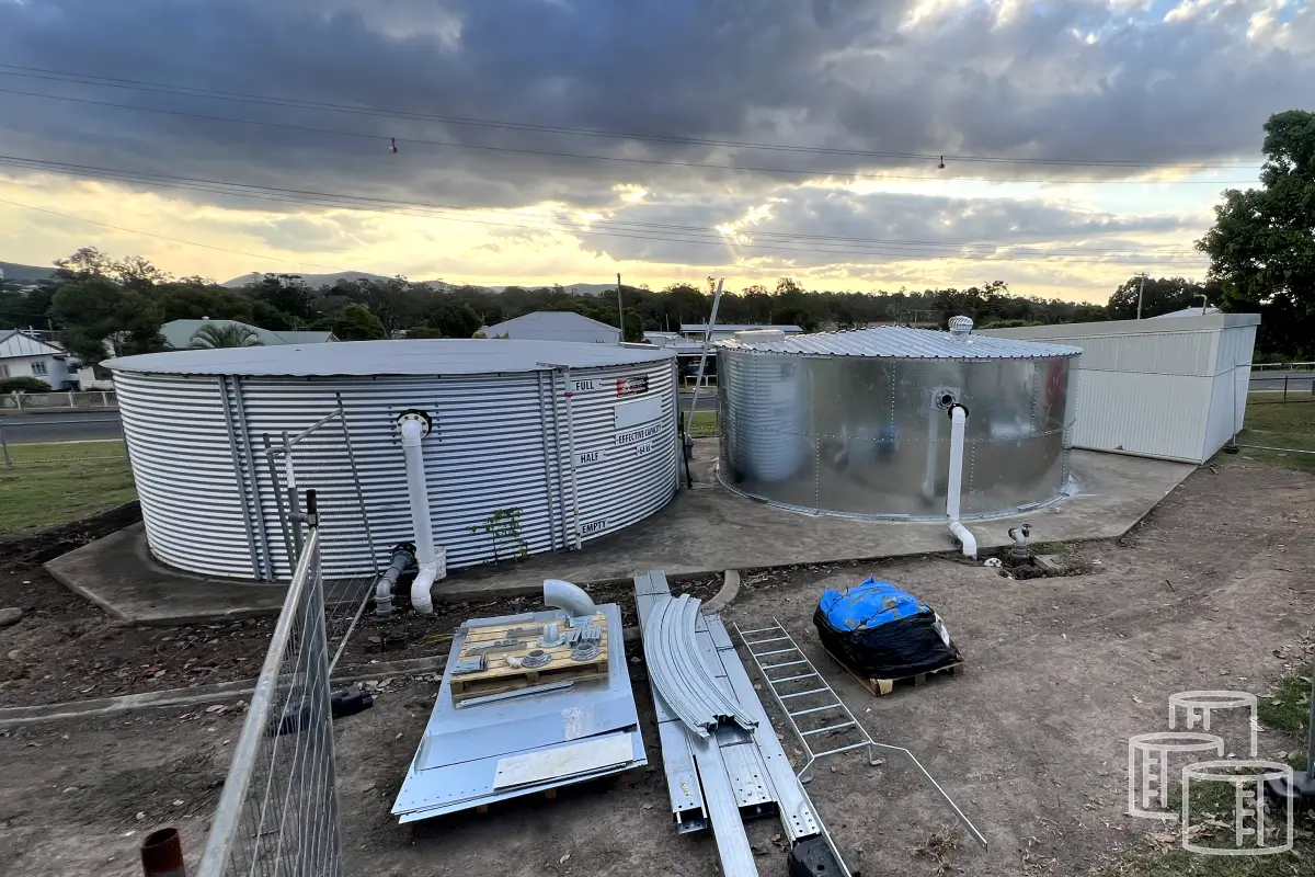 Structural damage caused by neglected fire water tank leak